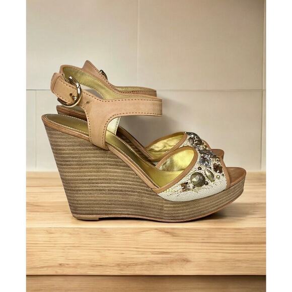 New With Tags Y2K Coach Q1192 Hanson Wedge Sandals Size 7.5M - Picture 2 of 8